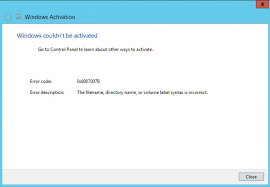 I don't know if doing the last update broke the activation that win 10 technical preview enterprise edition previously enjoyed but on my desktop the activate windows message appeared. Fix Error Code 0x8007007b While Activating Windows 10