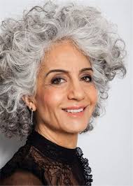 Salt and Pepper Medium Layered Afro Curly Synthetic Hair Capless  Wigs-shop.wigsbuy.com