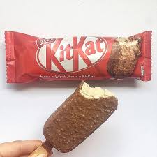 The sayings on the kit kat bars in a scene in office : You Can Now Get Your Hands On A Kit Kat In Ice Cream Form Complete With A Creamy Wafer Centre Daily Mail Online