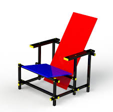 Red And Blue Chair On Behance Blue Chair Red And Blue Chair Design