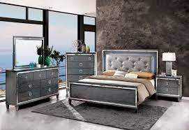 Limited time sale easy return. Clover Grey Crystal Acrylic Button Led Light Bedroom Set Las Vegas Furniture Store Modern Home Furniture Cornerstone Furniture