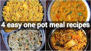 4 One Pot Meal Indian Recipes Healthy Instant Recipes Quick Indian Recipes One Pot Recipes Youtube In 2020 Indian Food Recipes One Pot Meals Instant Recipes