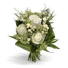 Esistono davvero tante tipologie di fiori bianchi con i quali sarà possibile realizzare composizioni miste e apparentemente disordinate, unite però dall'incontestata purezza del bianco. Bouquet Con 3 Rose Bianche Fiorellini Bianchi Verde Decorativo