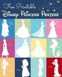 Download Free Disney Princess Silhouette Prints