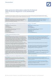 Deutsche bank per post kontaktieren. Https Www Deutschebank Nl Nl Docs Gdpr Privacy Notice En Pdf