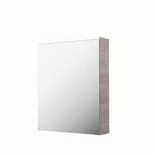 Armoire De Toilette Lumineuse L 60 Cm Imitation Chene Grise Sensea Neo Armoire De Toilette Armoire Et Toilettes