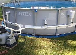 Hayward Skimmer In Intex Ultra Frame Agp In 2020 Pool Plumbing Diy Swimming Pool Pool Skimmer Diy