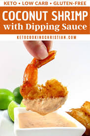 Keto Coconut Shrimp With Dipping Sauce Tender Succulent Shrimp Are Breaded With Coconut Fried In 2021 Keto Shrimp Recipes Coconut Shrimp Coconut Shrimp Dipping Sauce