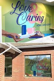 Love Caring Home Care Mural By Toni Miraldi Mural Envy At 505 Wolcott St Waterbury Mural Custom Wall Decor Unique Wall Art