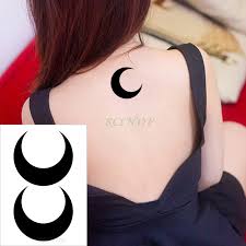 Small moon and star tattoo. Waterproof Temporary Tattoo Sticker Moon Star Planet Small Size Black Fake Tatto Flash Tatoo Hand Leg Arm Back For Kid Men Women Temporary Tattoos Aliexpress