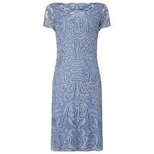 Phase Eight Talia Embroidered Dress Bluebell Necklines For Dresses Embroidered Dress Fit And Flare Dress