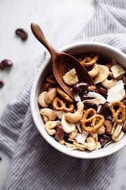 Trail mix is a classic hiking snack that provides protein and healthy fats. 5 Trail Ready Hiking Snack Ideas To Keep You Going Brit Co