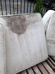 How To Clean And Renew Outdoor Furniture And Stained Cushions Outdoor Furniture Cushions Patio Furniture Makeover Cleaning Outdoor Cushions