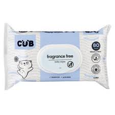 Cub Fragrance Free 80 Baby Wipes Coles Online