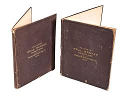 one of two rare and highly sought after 1870 hardbound russell and erwin  "real bronze hardware"
