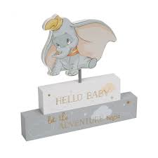 Skip to the beginning of the images gallery. Disney Hello Baby Dumbo Mantel Block