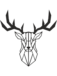 deer metal wall art decor linewallart mural metallique animaux geometrique decoratif coloriage lego ninjago gratuit