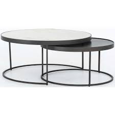 Evelyn Round Nesting Coffee Table In 2020 Nesting Coffee Tables Round Nesting Coffee Tables Round Coffee Table Modern