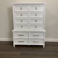 White Painted Thomasville Chest Of Drawers With Polished Nickel Hardware In 2020 Furniture Custom Made Furniture Thomasville Furniture