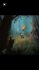 Breath Of The Wild Link Art Lost Woods Environment Concept Art Link Art Legend Of Zelda