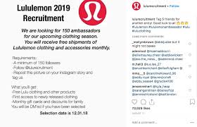 Cards can't be replaced or redeemed for cash (except when the balance is less than $10 or as required by law). Lululemon Is Not Looking For Brand Ambassadors With 150 Followers