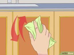 Apply a few drops of concentrated dish. 3 Ways To Clean Greasy Kitchen Cabinets Wikihow