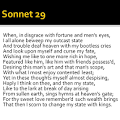 Sonnet 29