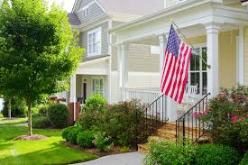 One big flag faux pas that people miss is that in displaying the flag from a wall or window, the union (the blue field with stars) should be on the observer's left side. Which Side Of Porch To Hang American Flag Home Decor Bliss