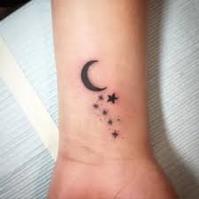 Instagram Photo By Nao Jun 27 2016 At 3 31pm Utc Small Moon Tattoos Star Tattoos Moon Tattoo Wrist