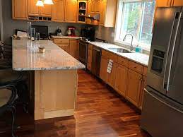 If your customer used an ammonia based cleaner on the white cabinets, that would be one thing that would cause your 5 year old cabinets to yellow so fast. To Paint The Yellowing Maple Cabinets Or Not How To Update This 90s