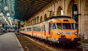 The gare du nord is the largest station in paris. R2023 Paris Nord Boulogne Aeroglisseurs A Paris Nord 75 Train Art Train Train Rides