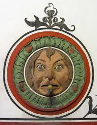 Fountain Spout in Courtyard of Rathaus, Basel, Switzerland…