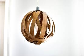 Lampe Aus Eichenholzfurnier Diy Lampen Lampe Diy Deckenlampe