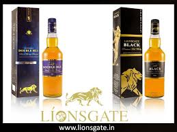 Lionsgate Double Black And Double Blue Whisky Whisky Whiskey Bottle Whiskey