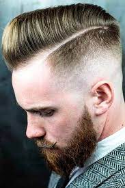 Short Comb Over Blonde Hair Undercut Fade Side Part Beard Many Barbers Think That Once A Man Opts For Blonde Hair Undercut Comb Over Haircut Short Comb Over