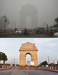 The India Gate War Memorial New Delhi India In 2020 Pollution India Gate Sene