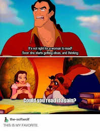 The Difference Between Gaston And The Beast When Belle Is A Bookworm Xd Disney Memes Disney Funny Funny Disney Memes