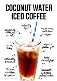 Coconut Water Iced Coffee Gimme Some Oven Ice Coffee Recipe Coffee Recipes Coconut Water Benefits