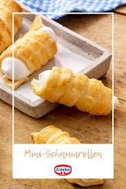 Mini Schaumrollen Rezept Schaumrollen Rezept Teig Rezepte