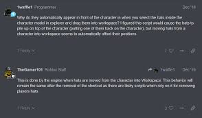 See more ideas about roblox, roblox memes, free avatars. Corescript Hat Dropper 17 By Secretum Flamma Scripting Support Devforum Roblox