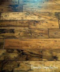 They Re Handscraped Acacia From Skyline Floorscapes Around 4 A Square Foot Including Glue Rustic Flooring Living Room Flooring Floor Shelf