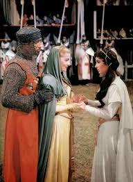 Joan Fontaine As Lady Rowena Elizabeth Taylor As Rebecca In Ivanhoe 1952 Elizabeth Taylor Ivanhoe Actresses