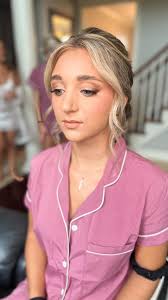 Soft bronze bridesmaid glam