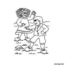 Dessins de garcons a imprimer gartuitement. Coloriage Petite Fille Et Petit Garcon Jecolorie Com