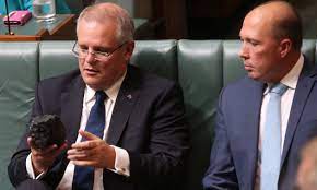 Last modified on tue 13 mar 2018 12.30 edt. Scott Morrison Brings A Chunk Of Coal Into Parliament Video Global The Guardian