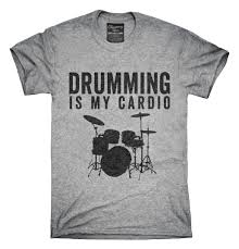 Drumming Is My Cardio T Shirt Hoodie Tank Top Drummer T Shirts Drum Shirt Music Tshirts
