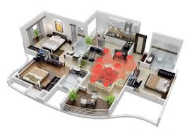 30 Denah Rumah Minimalis 3 Kamar Tidur Desain 1 Lantai