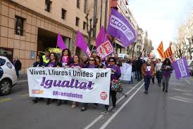 Resultat d'imatges de Manifestació dia de la dona a barcelona 2018