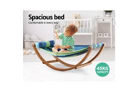 Double hammock with stand set portable hanging bed outdoor patio swing w/ bag. Dick Smith Keezi Kids Timber Hammock Bed Swing Blue Home Garden Yard Garden Outdoor Living Patio Garden Furniture Hammocks