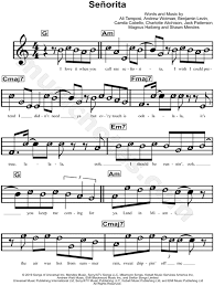 Twinkle twinkle little star by pianosongdownload download. Shawn Mendes Camila Cabello Senorita Sheet Music For Beginners In A Minor Download Print Sku Mn0198650